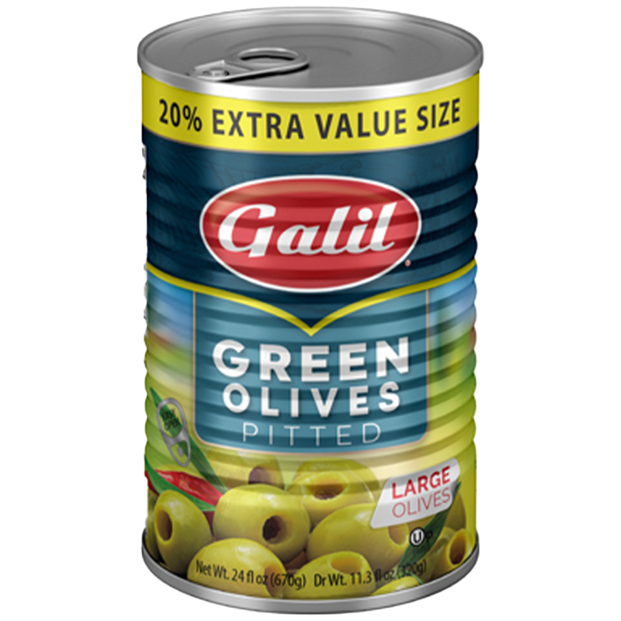 Galil Green Olives Pitted