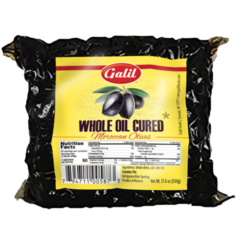 Galil Whole Oil Cured Moroccan Olives