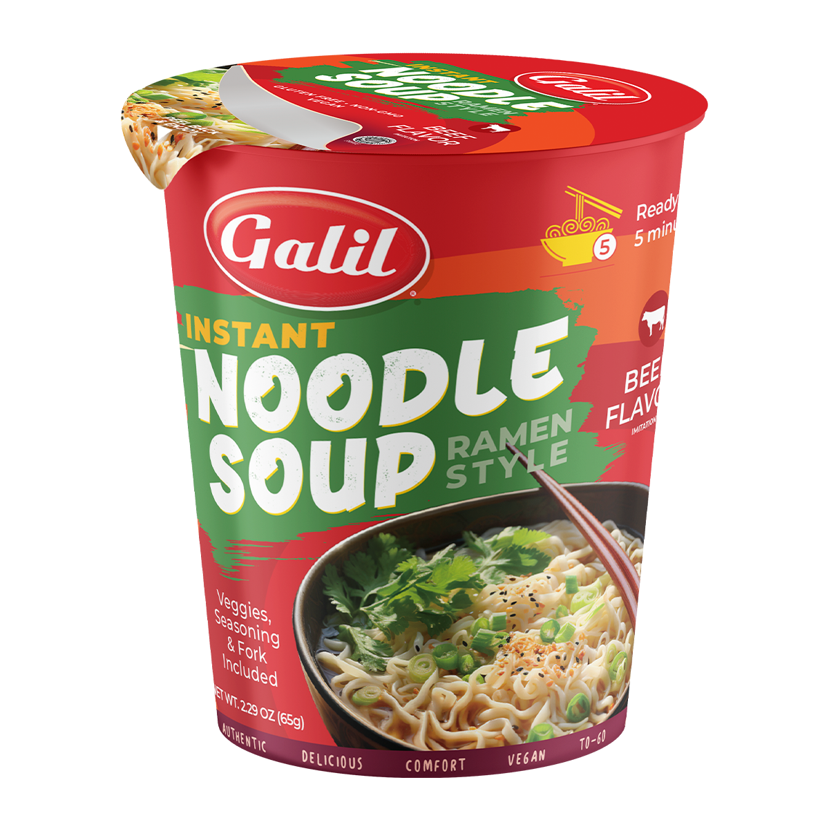Galil Instant Noodle Soup Beef Flavor