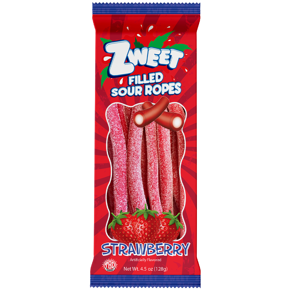 Sour Strawberry Ropes Filled | Zweet | Go-Pack | 4.5 oz – ShopGalil Sour Strawberry Ropes Filled | Zweet | Go-Pack | 4.5 oz – ShopGalil
