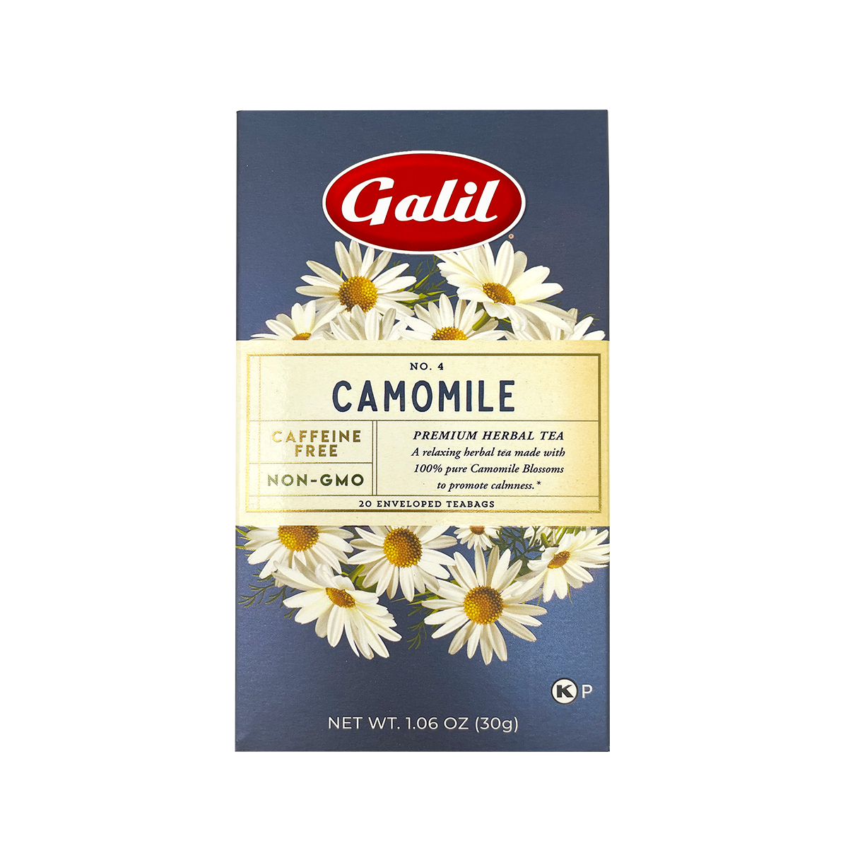 Camomile Herbal Tea | 20' Tea Bags | 1.06 oz | Galil