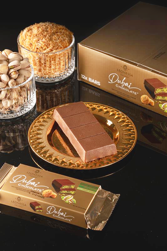 Dubai Chocolate Bar | Pack of 2 | 3.5 oz | Leonessa