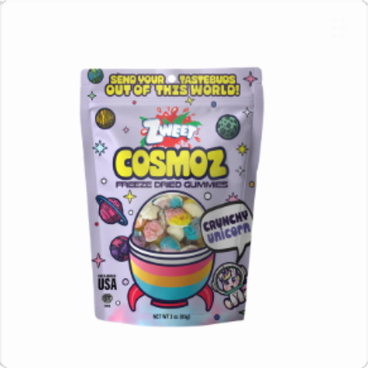 Cosmoz Freeze Dried Unicorn | 3 oz | Zweet