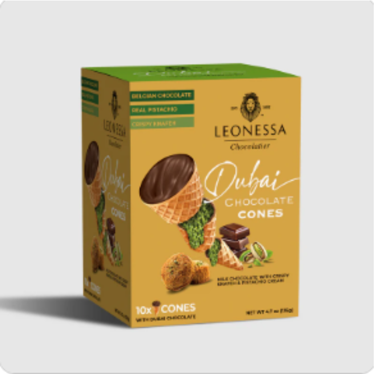 Dubai Chocolate Cone | 4.7 oz | Leonessa