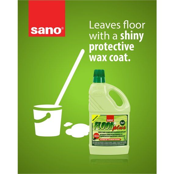 2 in 1 FloorPlus Cleaner with Cockroach Repellent | 2 L | sano - ShopGalil