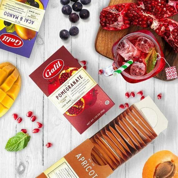 Apricot Herbal Tea | 20' Tea Bags | 1.23 oz | Galil - ShopGalil