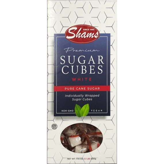 White Sugar Cubes | Individually Wrapped | 17.6 oz | Shams - ShopGalil