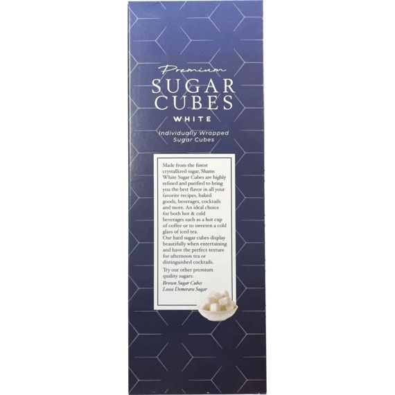 White Sugar Cubes | Individually Wrapped | 17.6 oz | Shams - ShopGalil