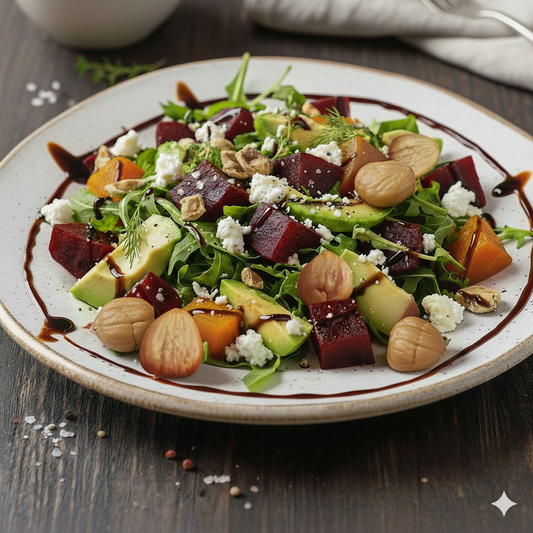 Roasted Beet Salad with Vinegar & Spices