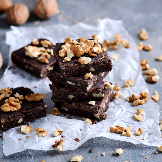 Vegan Date and Walnut No Bake Brownies