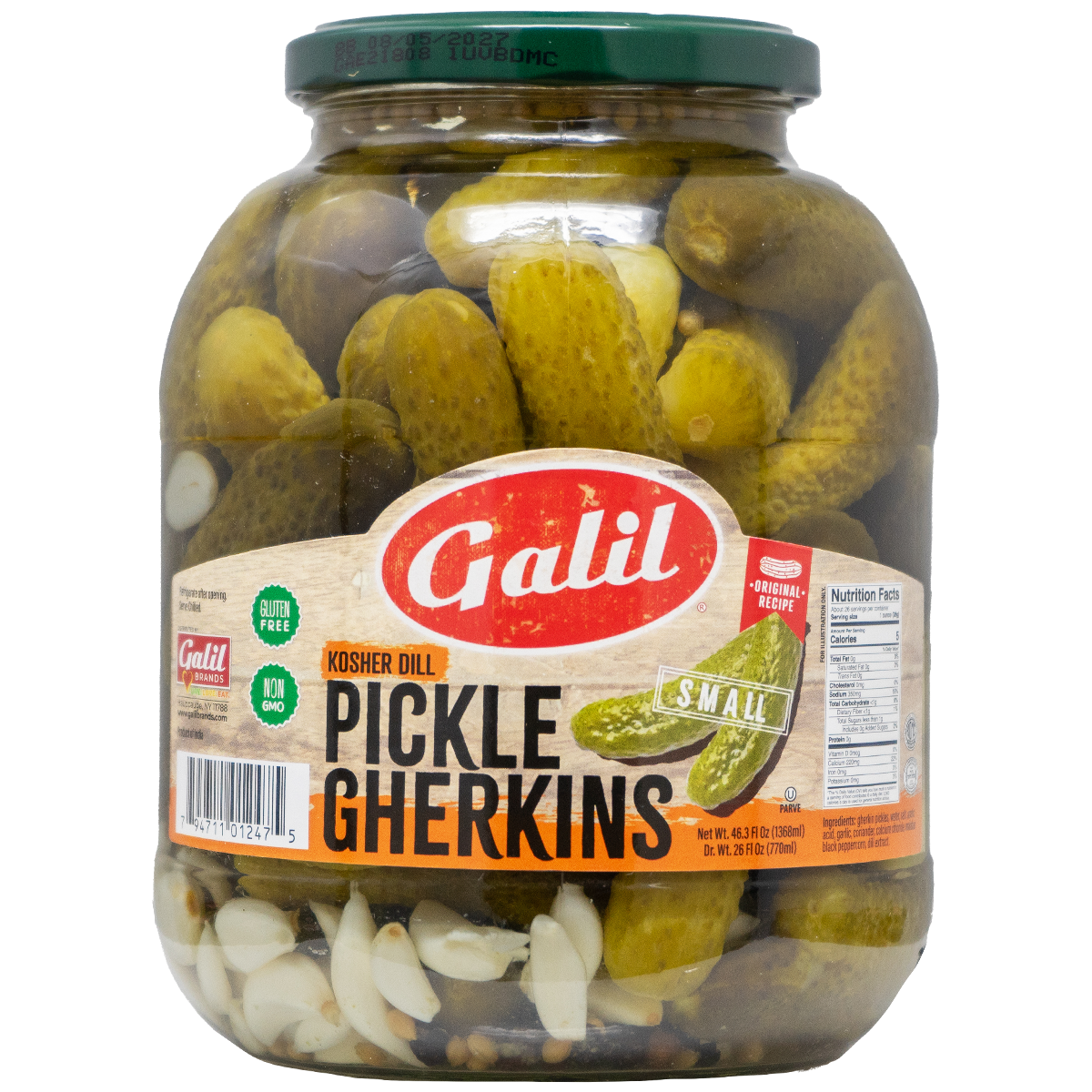 Dill Pickles | Small | 46.3 oz | Galil