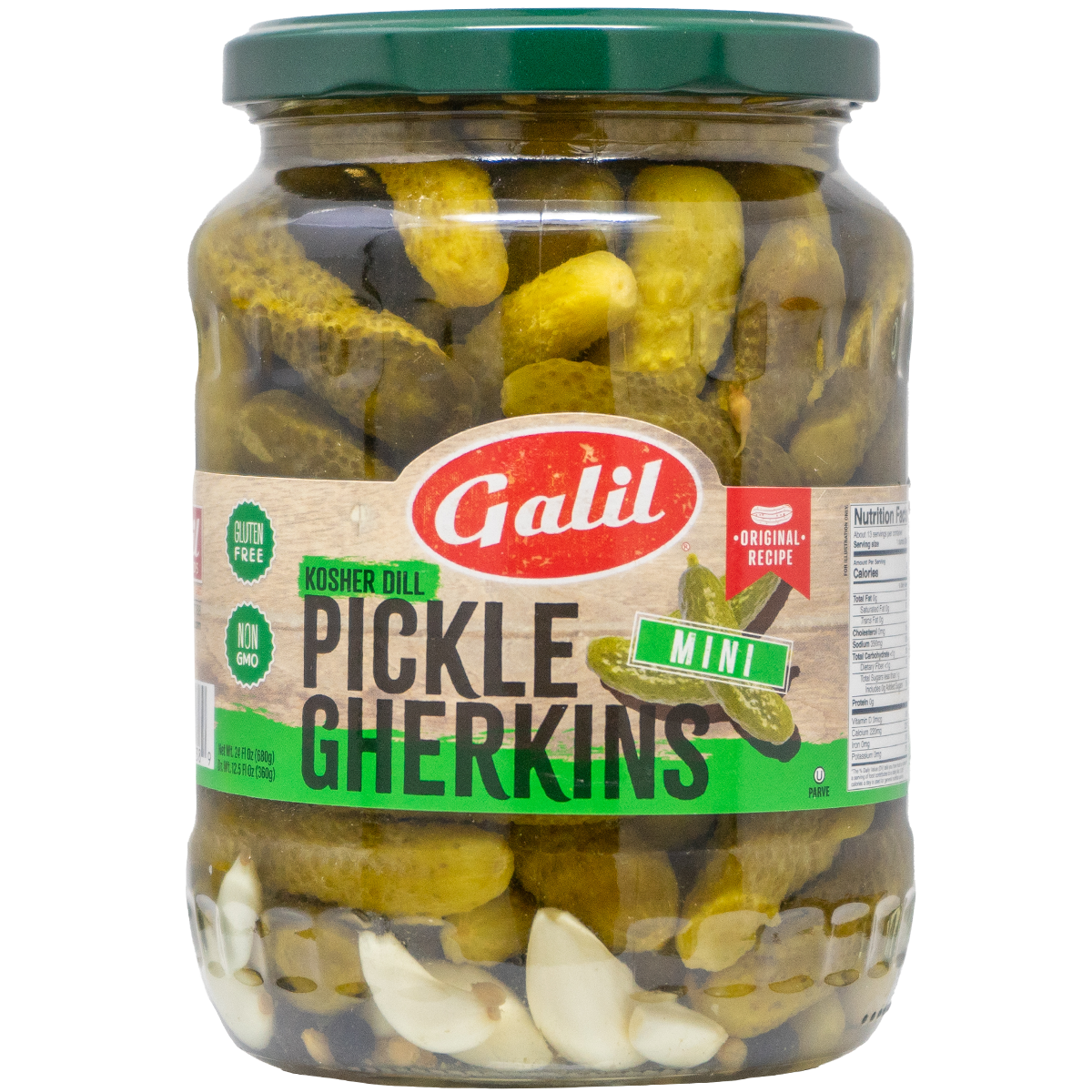 Dill Pickles | Gherkins Mini | 24 oz | Galil