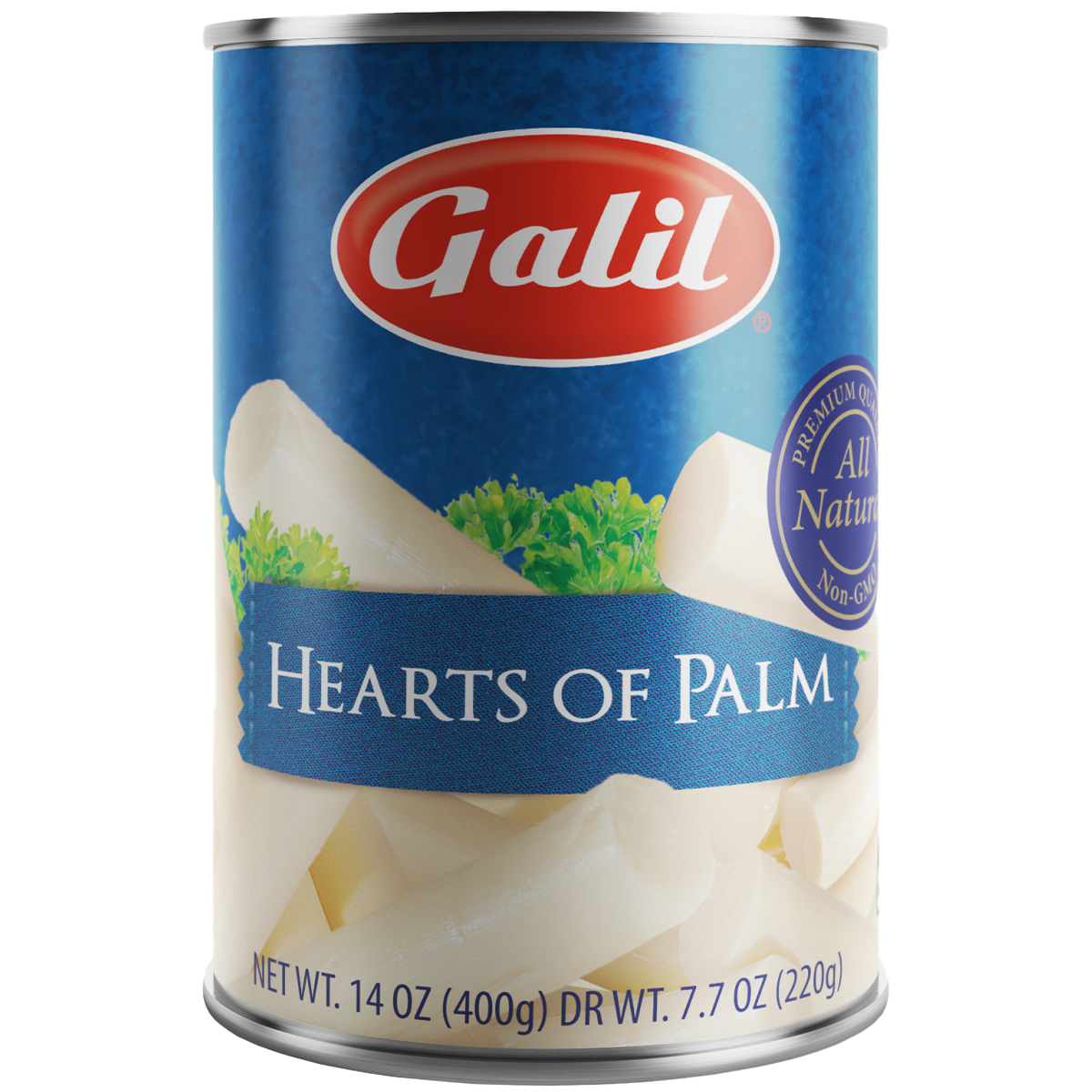 Hearts Of Palm | Whole | Non-GMO | 14 oz | Galil