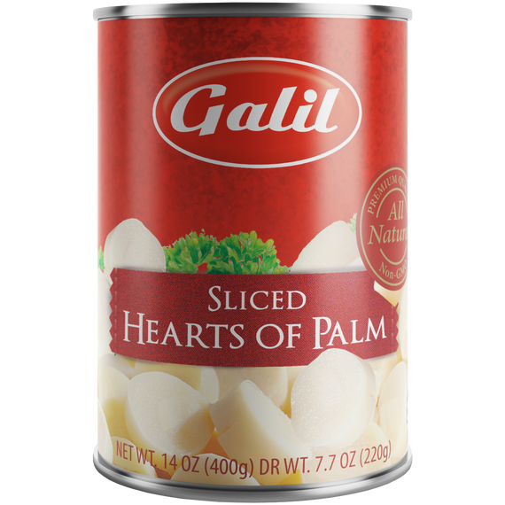 Hearts Of Palm | Sliced | Non-GMO | 14 oz | Galil