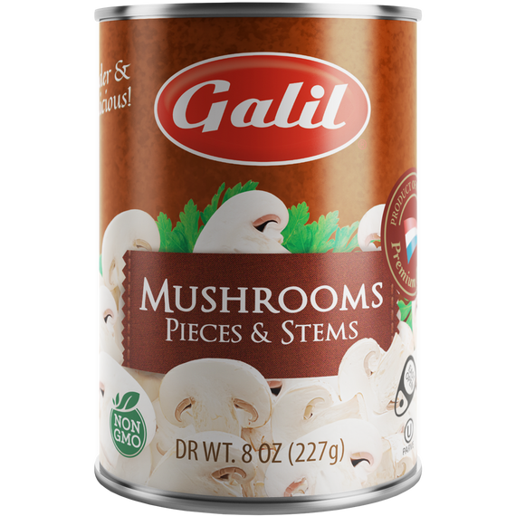 Mushrooms | Pieces & Stems | 8 oz | Galil