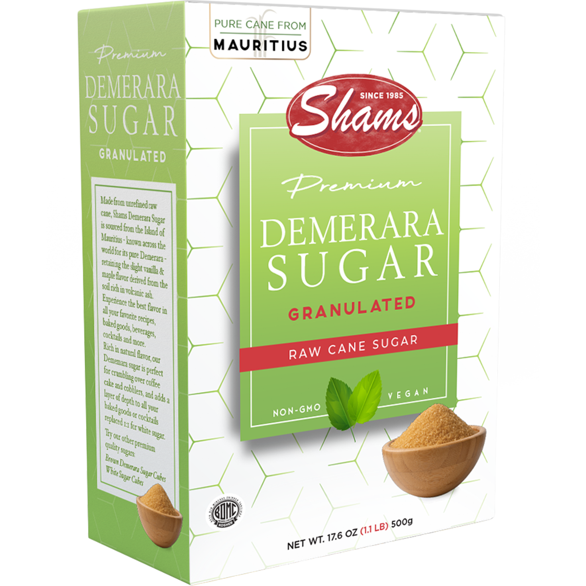 Demerara Brown Sugar | Granulated | Box | 17.6 oz | Shams