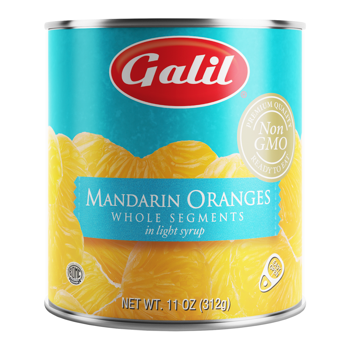 Mandarin Oranges | Wholes in Light Syrup | 11 oz | Galil