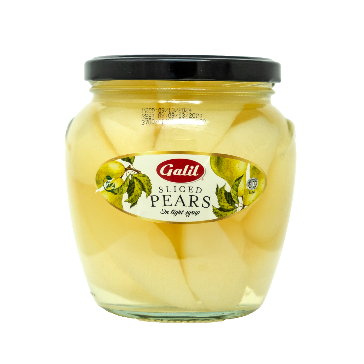 Sliced Pears in Light Syrup | 18.7 oz | Jar | Galil