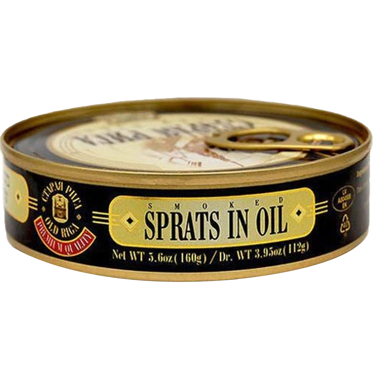 Smoked Sprats In Oil Can | 5.7 oz | Old Riga
