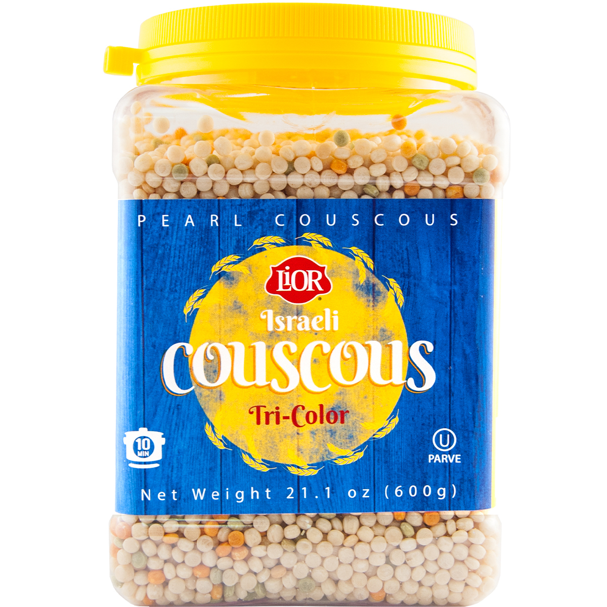 Israeli Couscous | Tricolor | Jar | 21.1 oz | LiOR