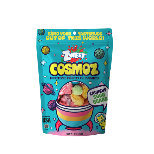 Cosmoz Freeze Dried Sour Bears | 3oz | Zweet