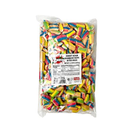 Sour Rainbow Rope Bites | Bulk | 80 oz | Zweet