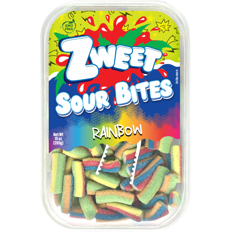 Sour Rainbow Rope Bites | Zweet | 10 oz