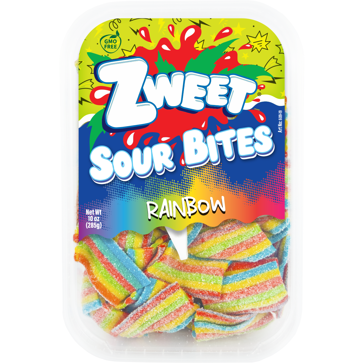 Sour Rainbow Bites | Zweet | 10 oz