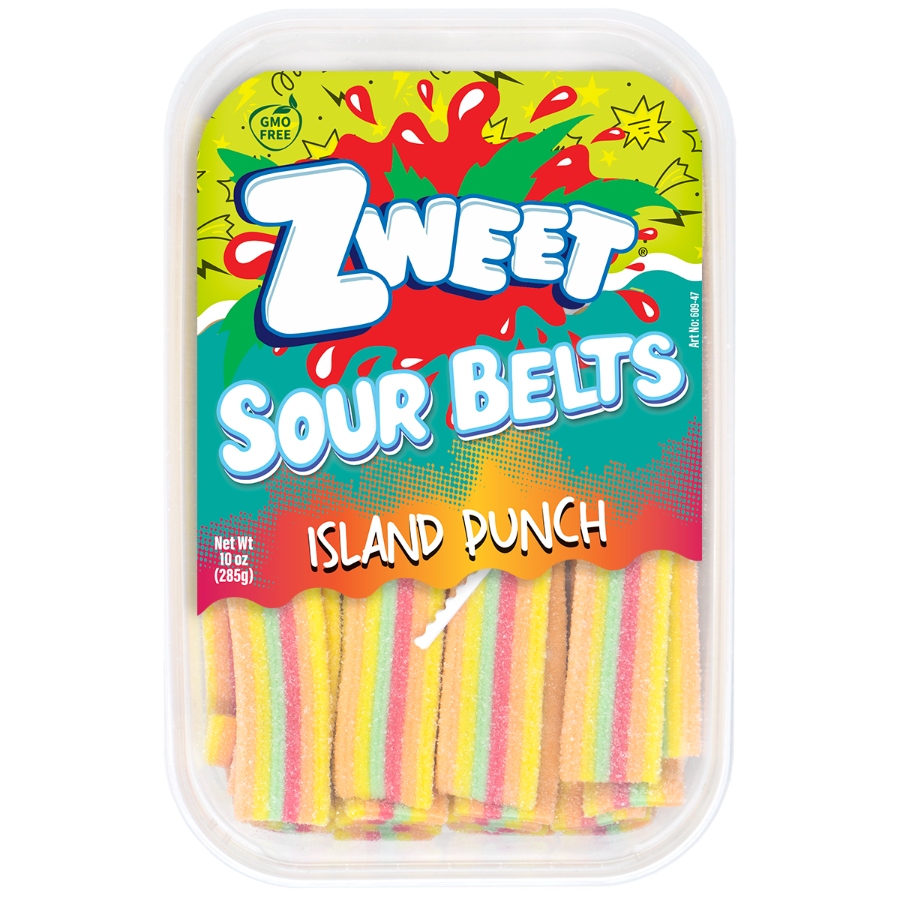 Sour Island Punch Belts | Zweet | 10 oz