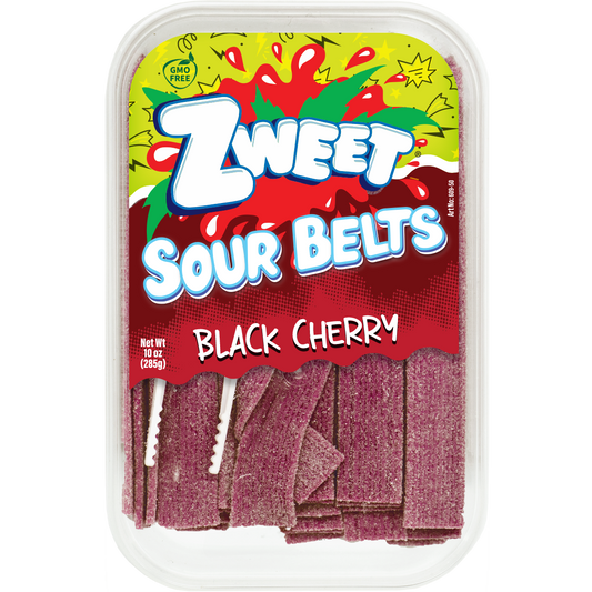 Sour Black Cherry  Belts | Zweet | 10 oz