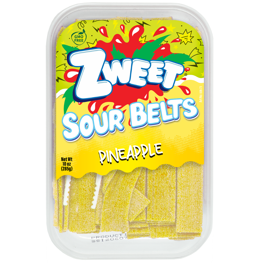 Zweet Sour Belts Pineapple