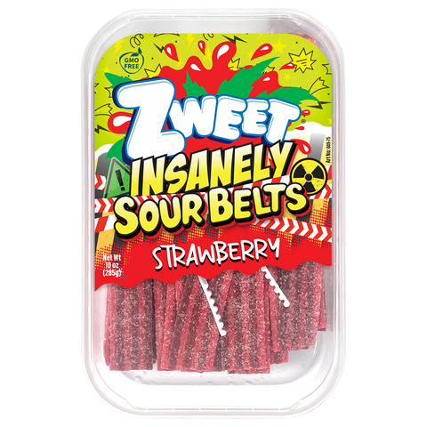Insanely Sour Strawberry Belts | Zweet | 10 oz – ShopGalil