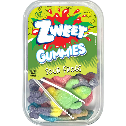 Sour Gummy Frogs | Zweet | 10 oz