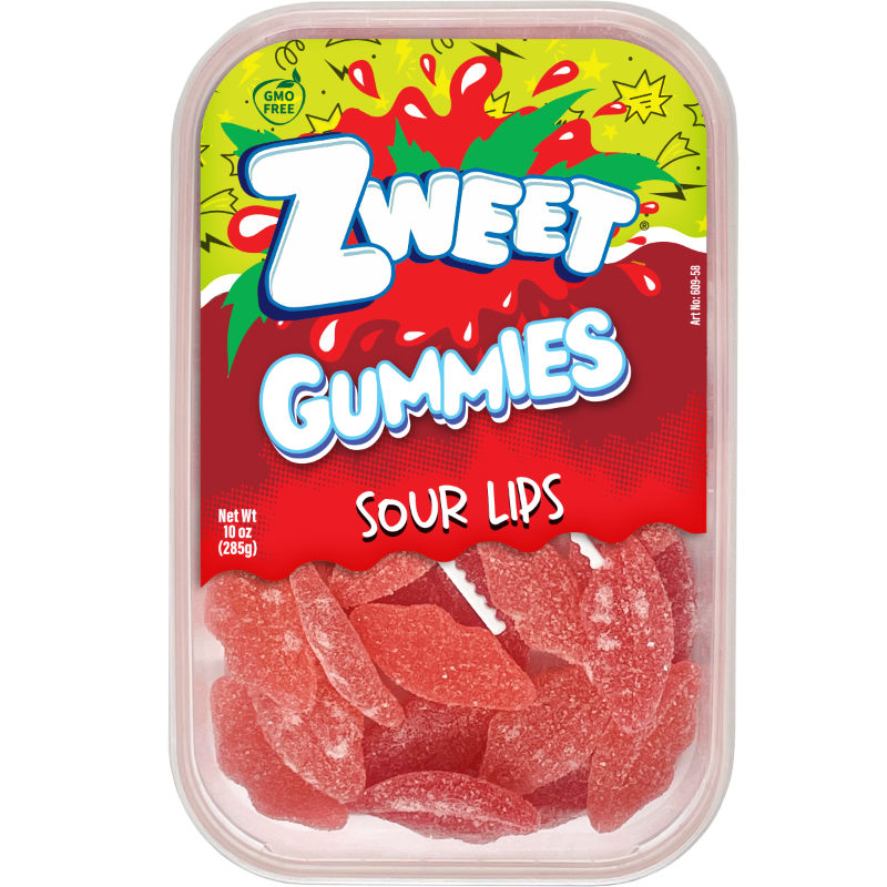 Sour Gummy Lips | Zweet | 10 oz