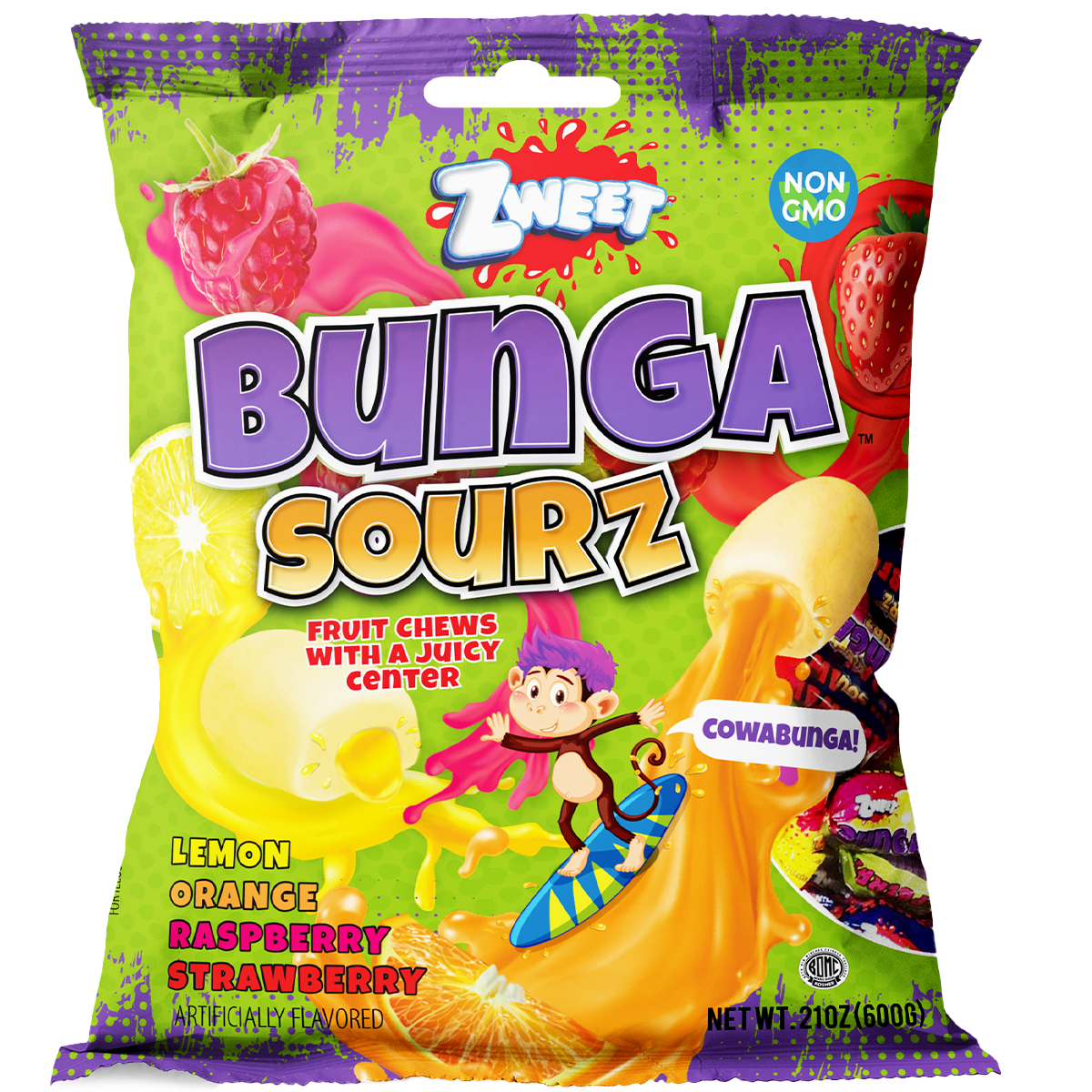 Bunga Sourz | Fruit chews | 21 oz