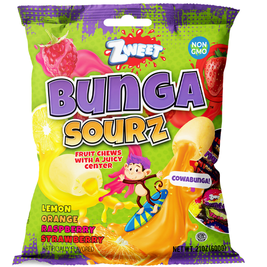 Bunga Sourz | Fruit chews | 21 oz