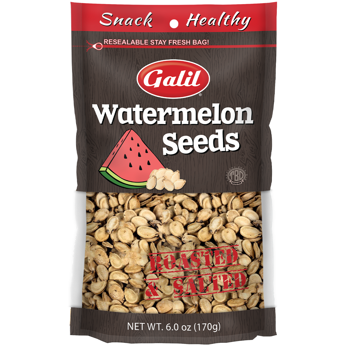 Watermelon Seeds | Roasted/Salted | 6 oz | Galil
