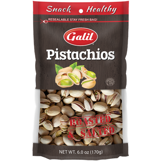 Pistachios | Roasted/Salted | 6 oz | Galil - KOSHER FOR PASSOVER