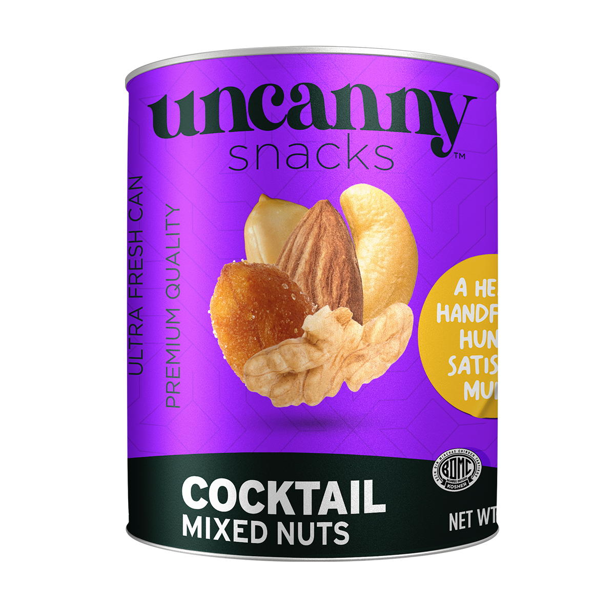 Roasted & Salted Mixed Nut Cocktail | Can | 1.8 oz | Uncanny
