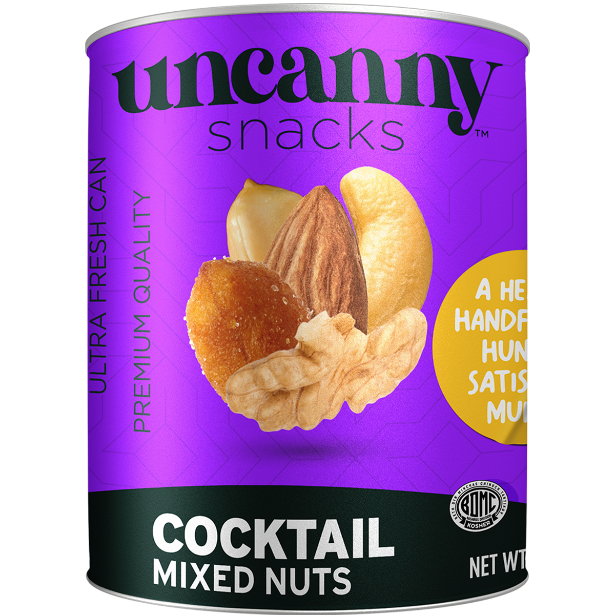 Roasted & Salted Mixed Nut Cocktail | Can | 1.8 oz | Uncanny