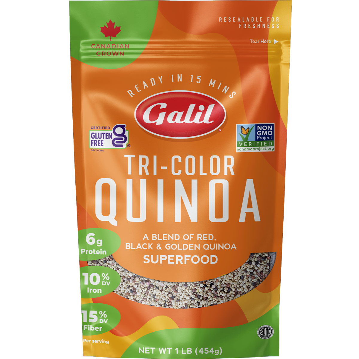 Tri-Color Quinoa | 16 oz | Galil