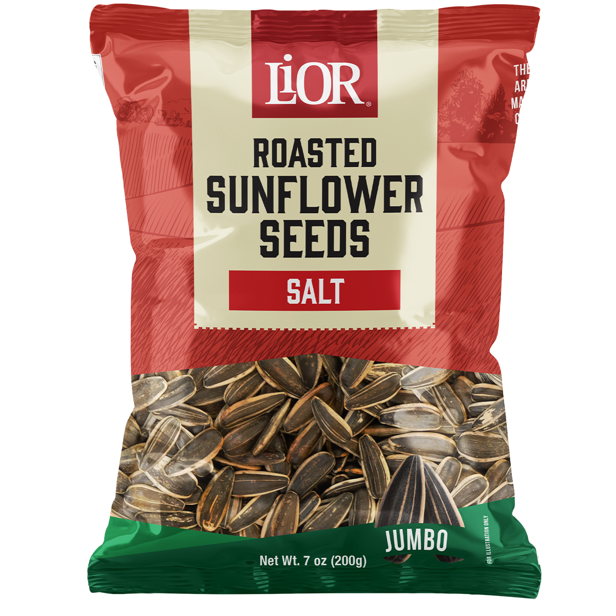 Jumbo Sunflower Seeds | Roasted & Salted | 7.0 oz | LiOR