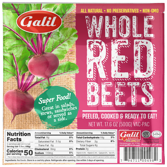 Whole Red Beets | 1.10 lb | Galil