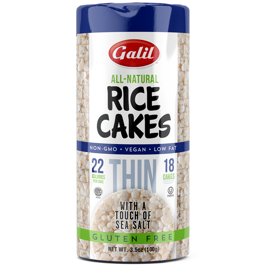 Thin Rice Cakes | Round | Salt | 3.5 oz | Galil