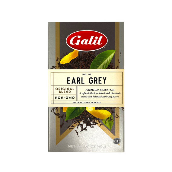 Earl Grey Black Tea | 20' Tea Bags | 1.41 oz | Galil