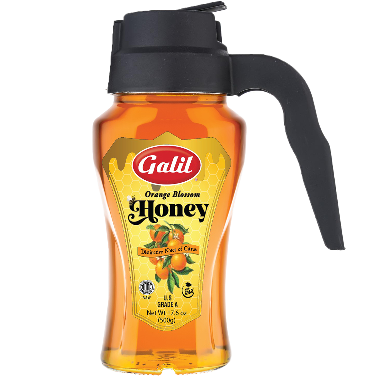 Orange Blossom Honey | Pour Handle | 17.6 oz | Galil