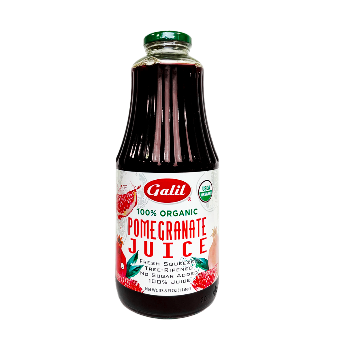 Organic Pomegranate Juice | 100% Juice | 1L | Galil