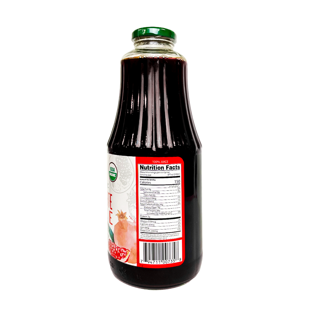 Organic Pomegranate Juice | 100% Juice | 1L | Galil