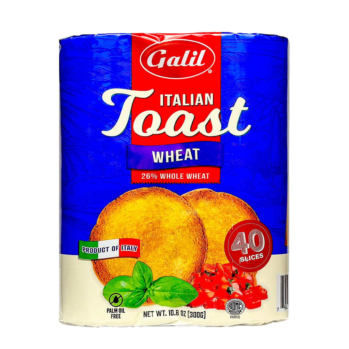 Italian Toast | Whole Wheat | 10. 6 oz | Galil