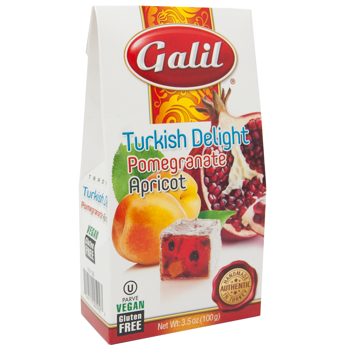 Pomegranate Apricot Turkish Delight | 3.5 oz | Galil